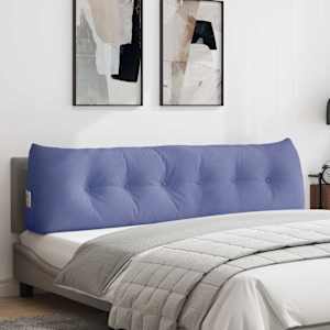 Polštář na záda Modrá džínovina 180 x 24 x 50 cm textil - obrázek 1