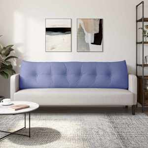 Polštář na záda Modrá džínovina 180 x 24 x 50 cm textil - obrázek 4