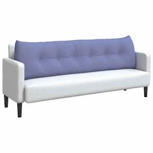 Polštář na záda Modrá džínovina 180 x 24 x 50 cm textil - obrázek 3