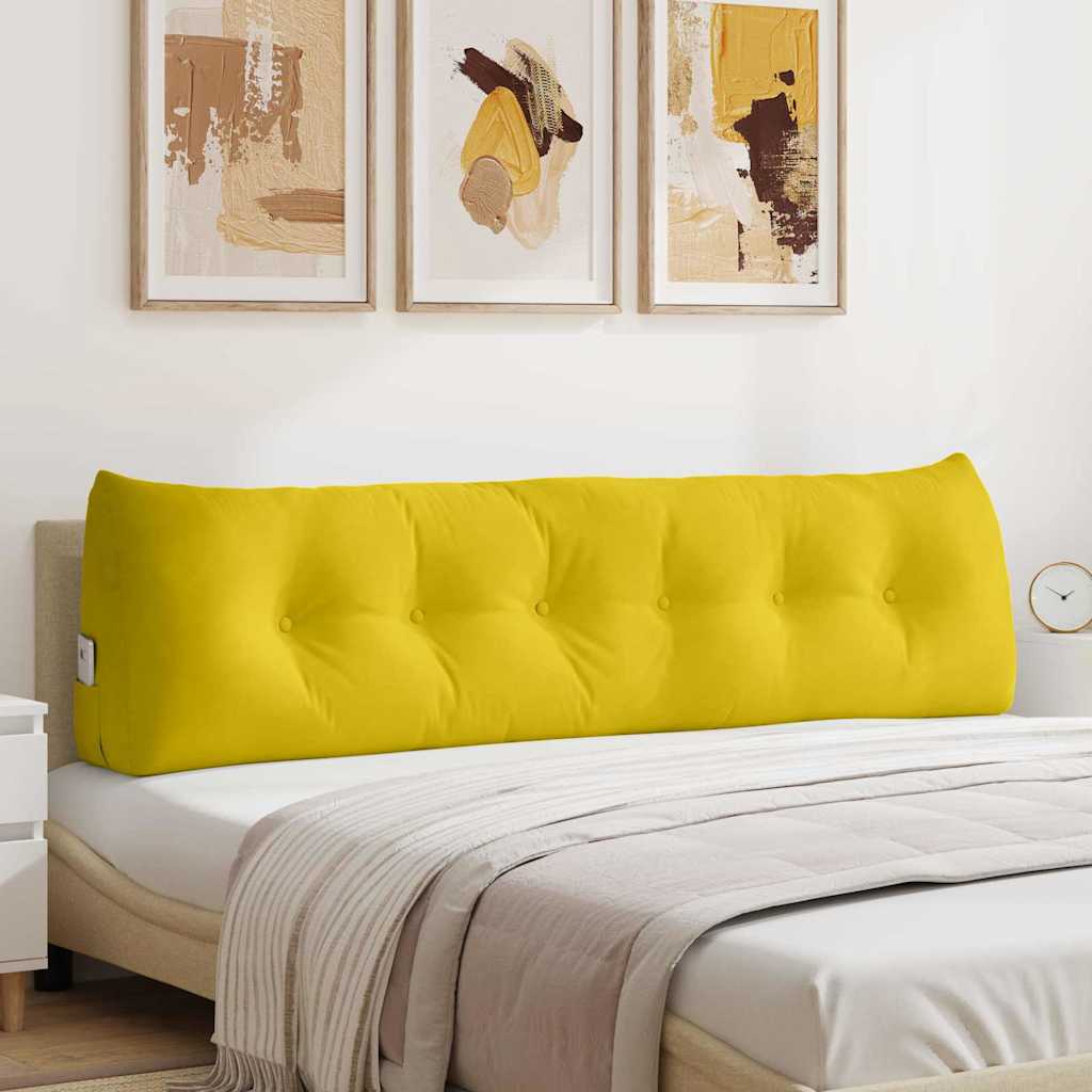 Casă & grădină - Perna pentru spate Galben 180 x 24 x 50 cm Catifea