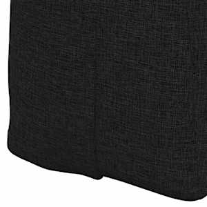 Polštář na záda Černá 200 x 24 x 50 cm textil - obrázek 9