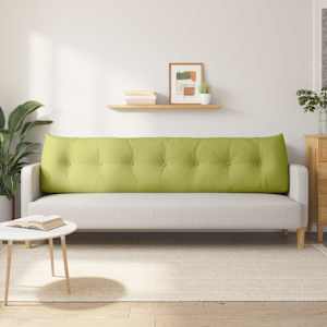 Polštář na záda Světlá zelená 200 x 24 x 50 cm textil - obrázek 4