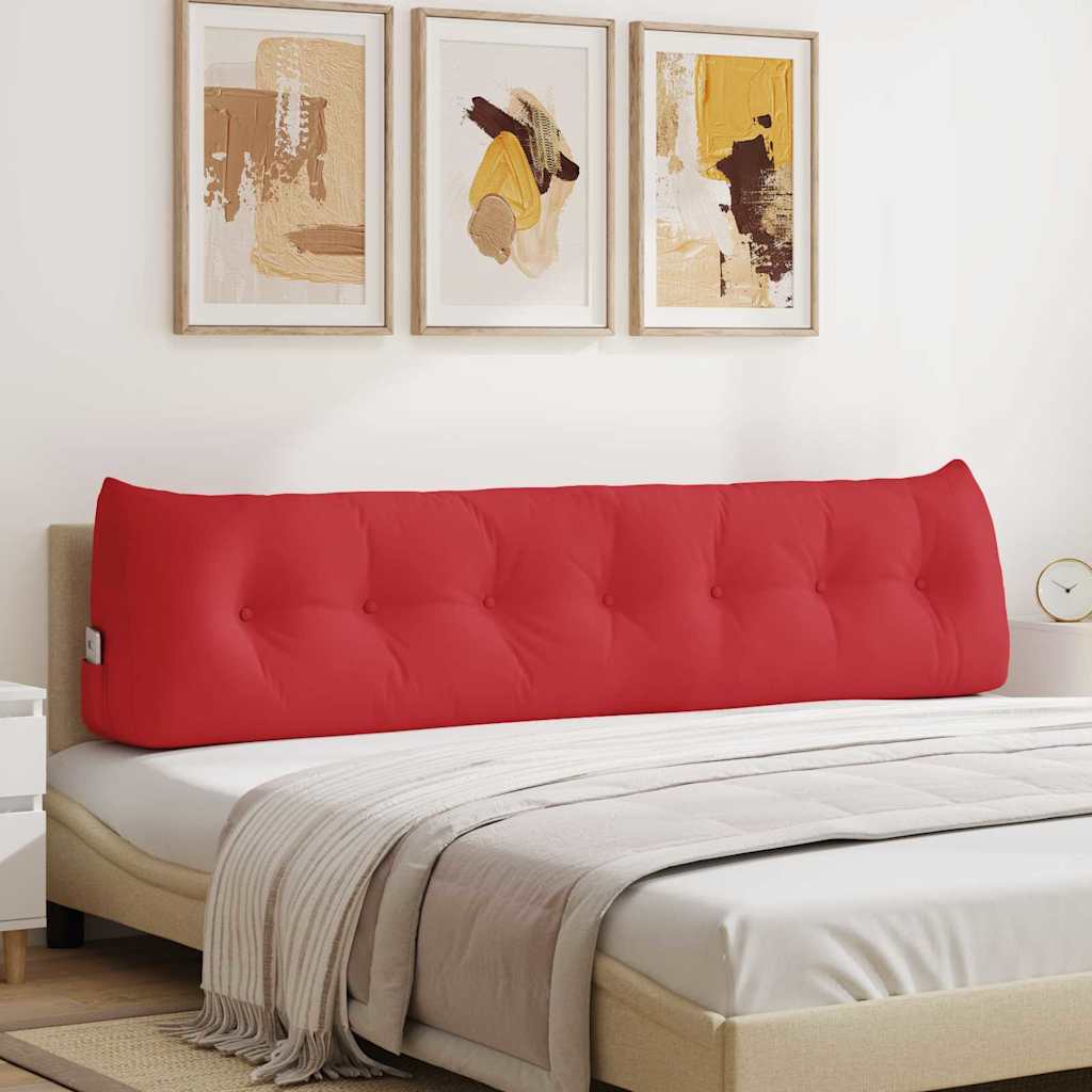 Casă & grădină - Perna pentru spate Roșu 200 x 24 x 50 cm țesătură