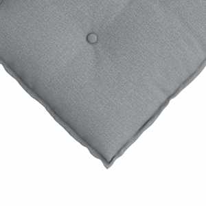 Polštář na záda Světle šedá 50 x 19 x 45 cm textil - obrázek 7