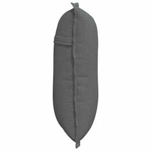 Polštář na záda Tmavě šedá 50 x 19 x 45 cm textil - obrázek 6