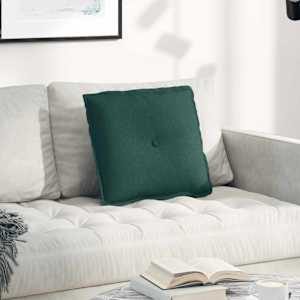 Polštář na záda Tmavě zelená 50 x 19 x 45 cm textil - obrázek 1