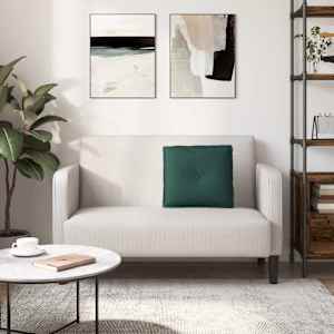 Polštář na záda Tmavě zelená 50 x 19 x 45 cm textil - obrázek 4