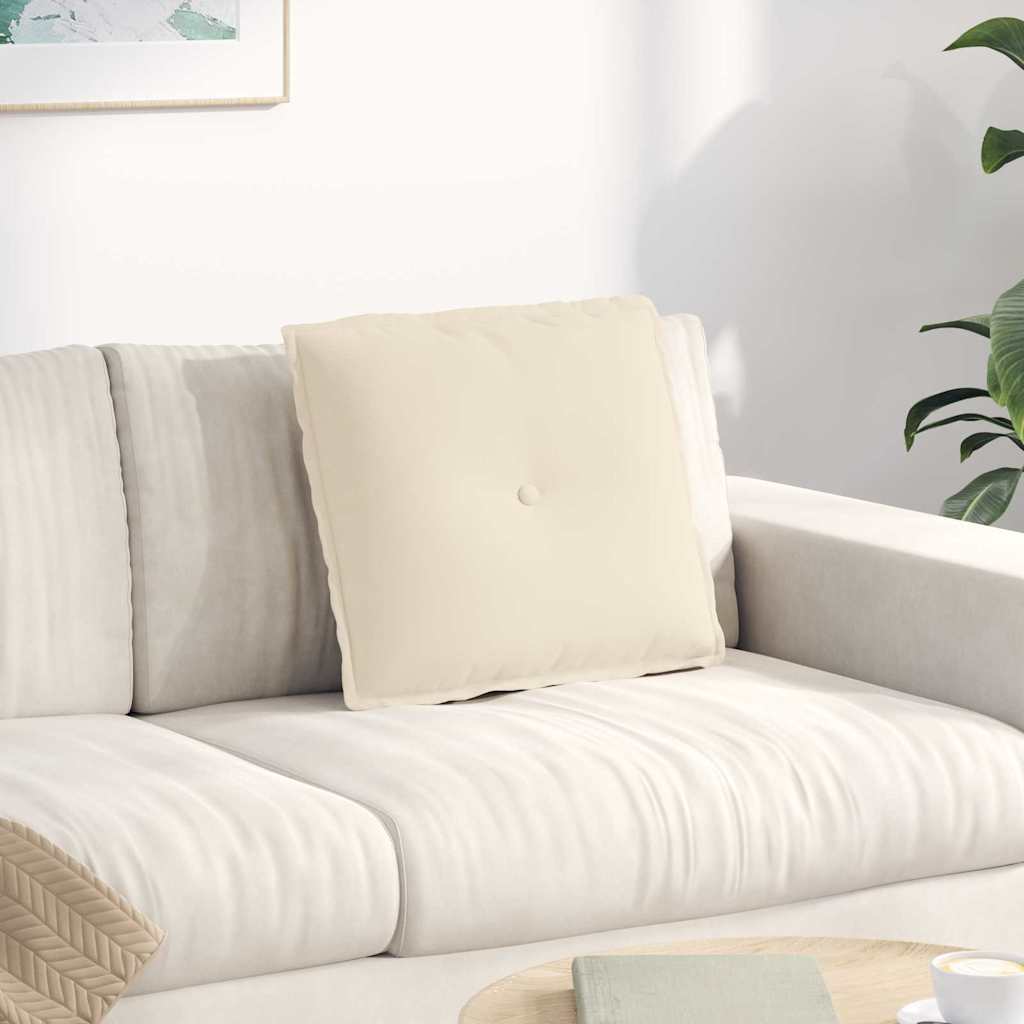 vidaXL Perna pentru spate Bej 50 x 45 cm Țesătură din microfibră