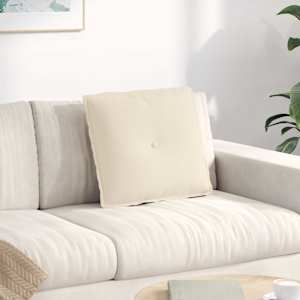 Poglavni vzglavnik Bež 50 x 45 cm Mikrofiber tkanina