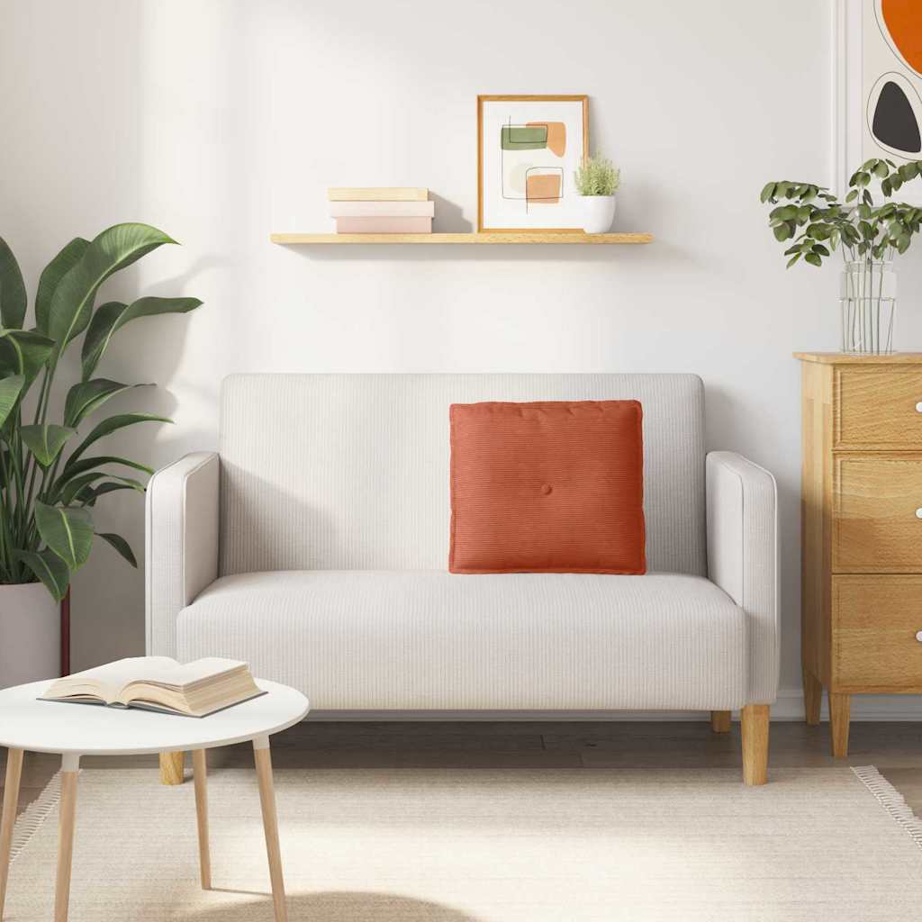 Rugkussen Rood-oranje 50 x 45 cm Cordstof image 4