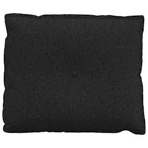 Polštář na záda Černá 60 x 19 x 50 cm textil - obrázek 5