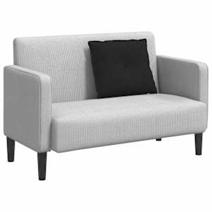 Polštář na záda Černá 60 x 19 x 50 cm textil - obrázek 3