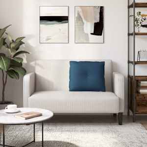 Polštář na záda Modrá 60 x 19 x 50 cm textil - obrázek 4