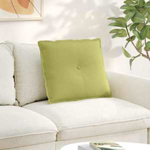 Polštář na záda Světlá zelená 60 x 19 x 50 cm textil - obrázek 1