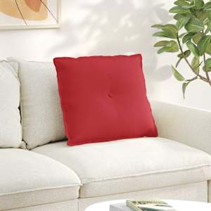 Polštář na záda Červená 60 x 19 x 50 cm textil - obrázek 1
