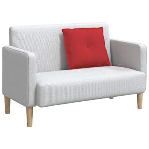 Polštář na záda Červená 60 x 19 x 50 cm textil - obrázek 3