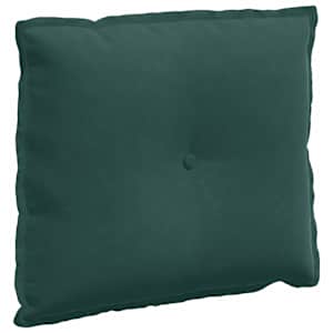 Polštář na záda Tmavě zelená 60 x 50 cm Žebrovaná látka - obrázek 2