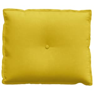 Polštář na záda Žlutá 60 x 50 cm Žebrovaná látka - obrázek 5