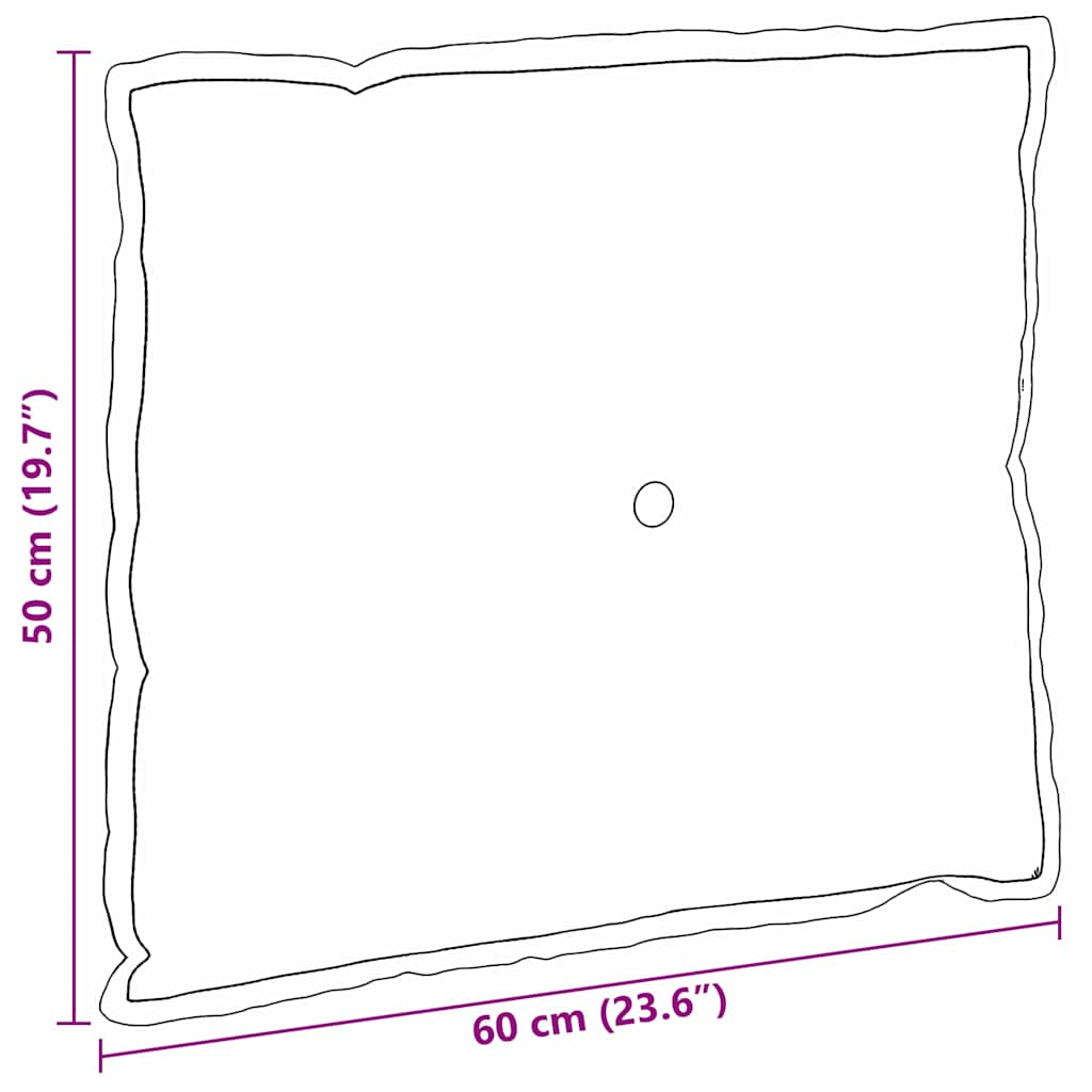 Rugkussen Lichtgeel 60 x 50 cm Cordstof image 9