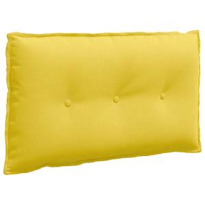 Polštář na záda Světlá žlutá 80 x 19 x 50 cm textil - obrázek 2