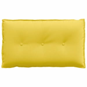 Polštář na záda Světlá žlutá 80 x 19 x 50 cm textil - obrázek 5