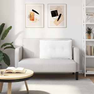 Polštář na záda Bílá 80 x 19 x 50 cm textil - obrázek 4
