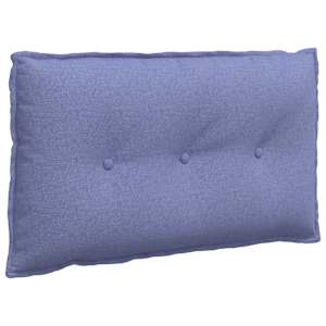 Polštář na záda Modrá džínovina 80 x 19 x 50 cm textil - obrázek 2