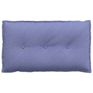 Polštář na záda Modrá džínovina 80 x 19 x 50 cm textil - obrázek 5
