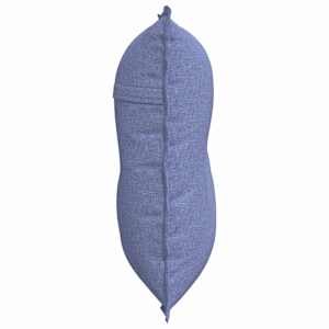 Polštář na záda Modrá džínovina 80 x 19 x 50 cm textil - obrázek 6