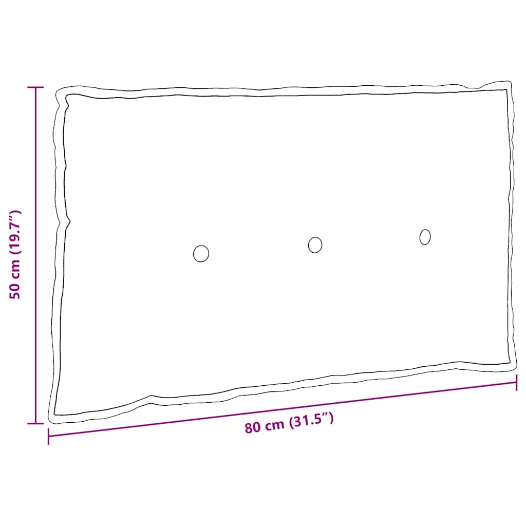 Rugkussen Taupe 80 x 50 cm Microvezel Stof image 10