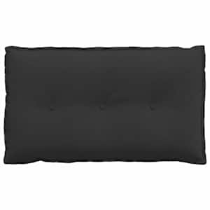 Polštář na záda Černá 80 x 50 cm Mikrovlákno - obrázek 5
