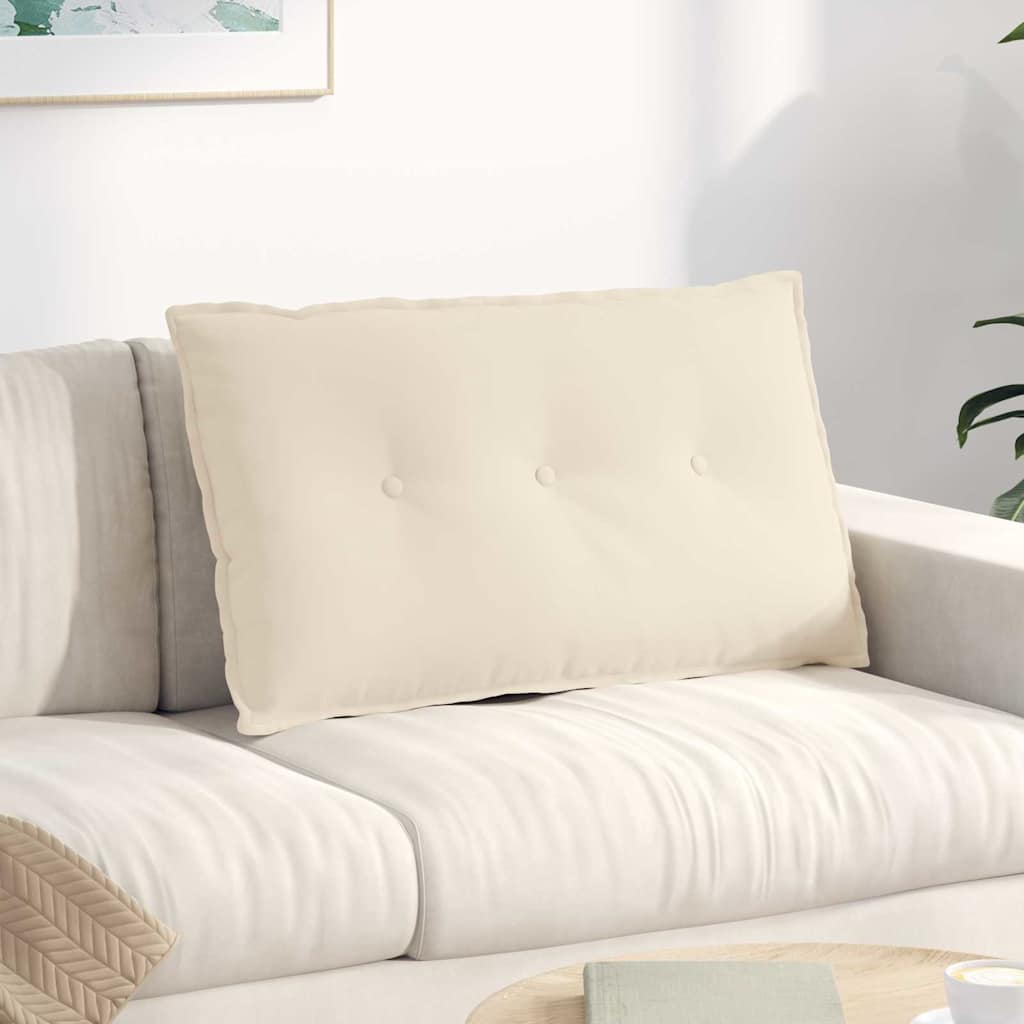 Casă & grădină - Perna pentru spate Bej 80 x 50 cm Țesătură din microfibră