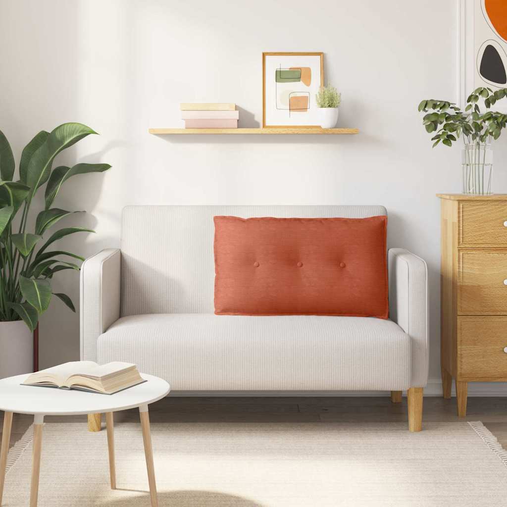 Rugkussen Rood-oranje 80 x 50 cm Cordstof image 4