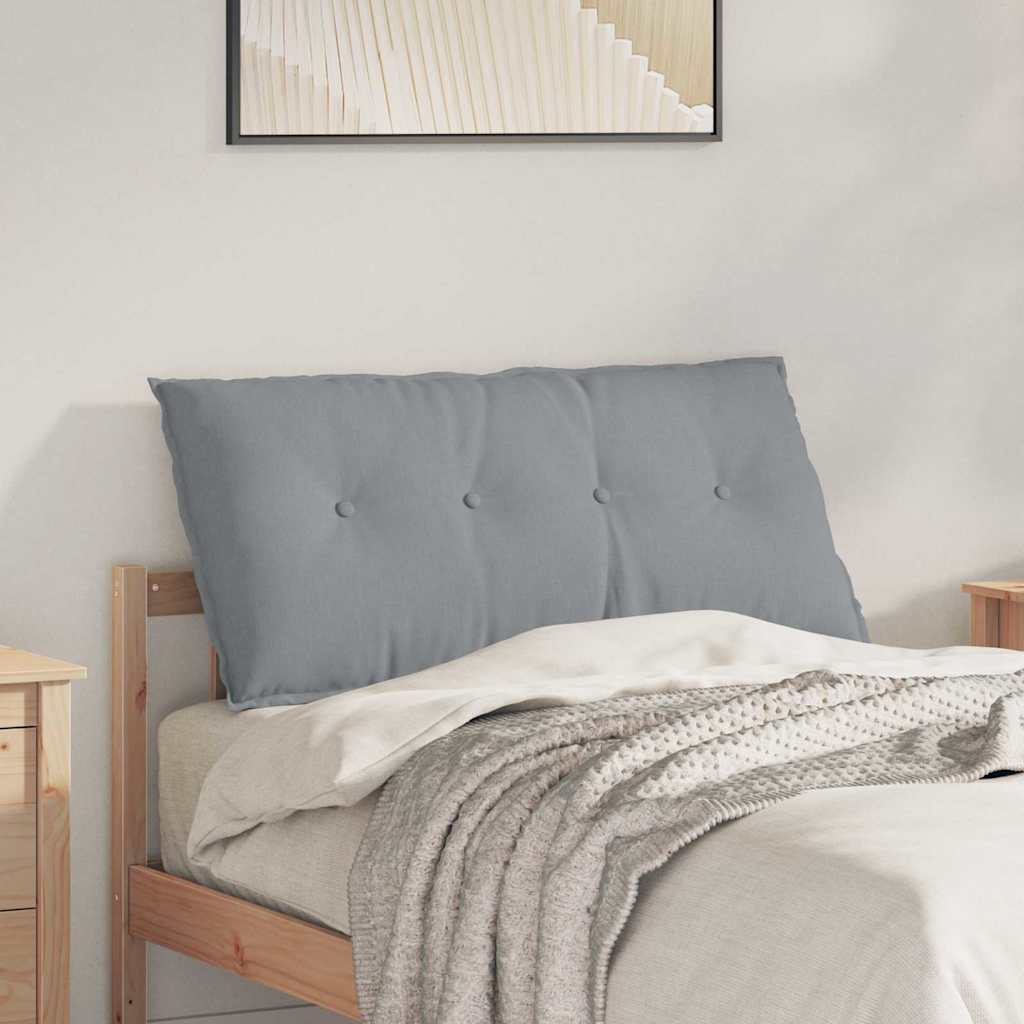 Casă & grădină - Perna pentru spate Gri deschis 200 x 19 x 50 cm țesătură