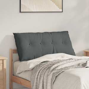 Poglavni vzglavnik Temno siva 100 x 19 x 50 cm blago
