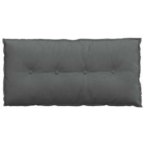 Polštář na záda Tmavě šedá 100 x 19 x 50 cm textil - obrázek 6
