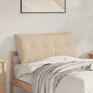 Polštář na záda Krémová 100 x 19 x 50 cm textil - obrázek 1
