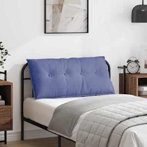 Polštář na záda Modrá džínovina 100 x 19 x 50 cm textil - obrázek 1