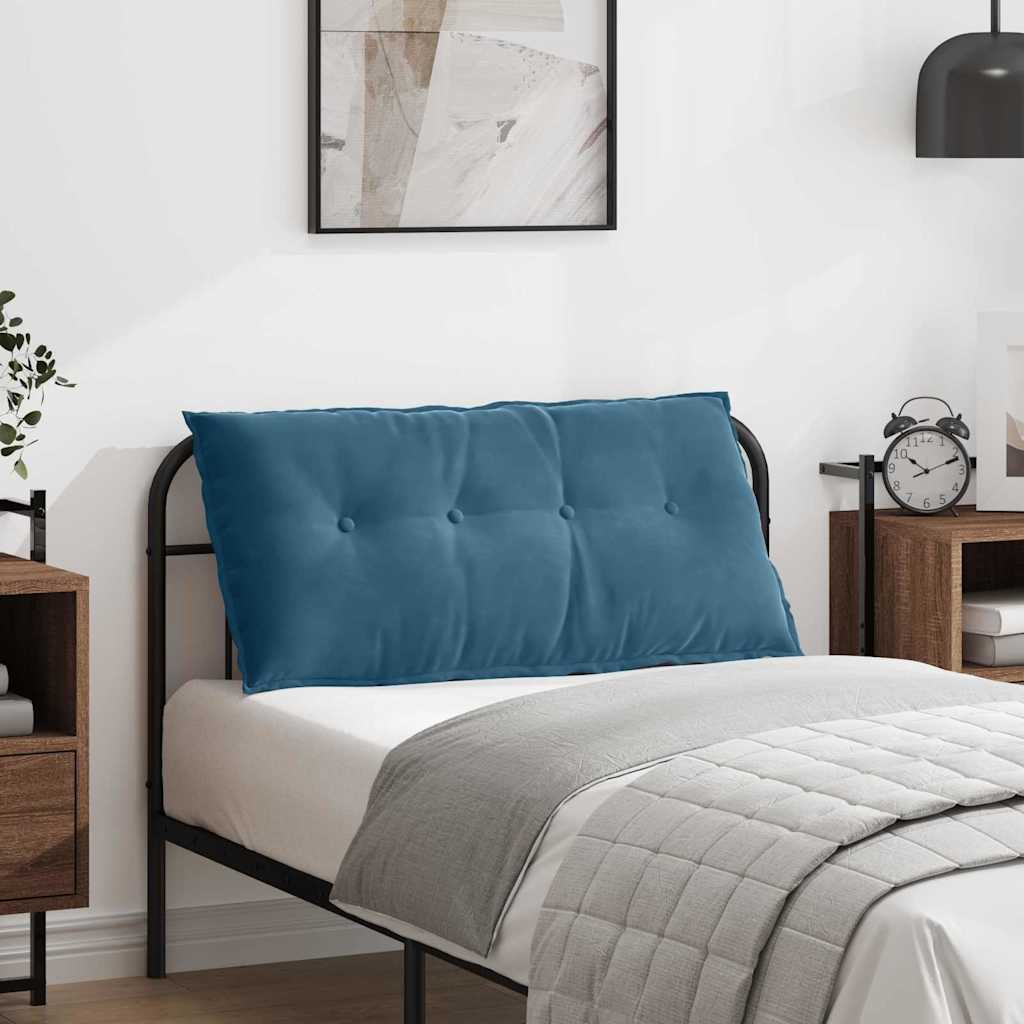 Casă & grădină - Perna pentru spate albastru 100 x 50 cm Țesătură din corduroy