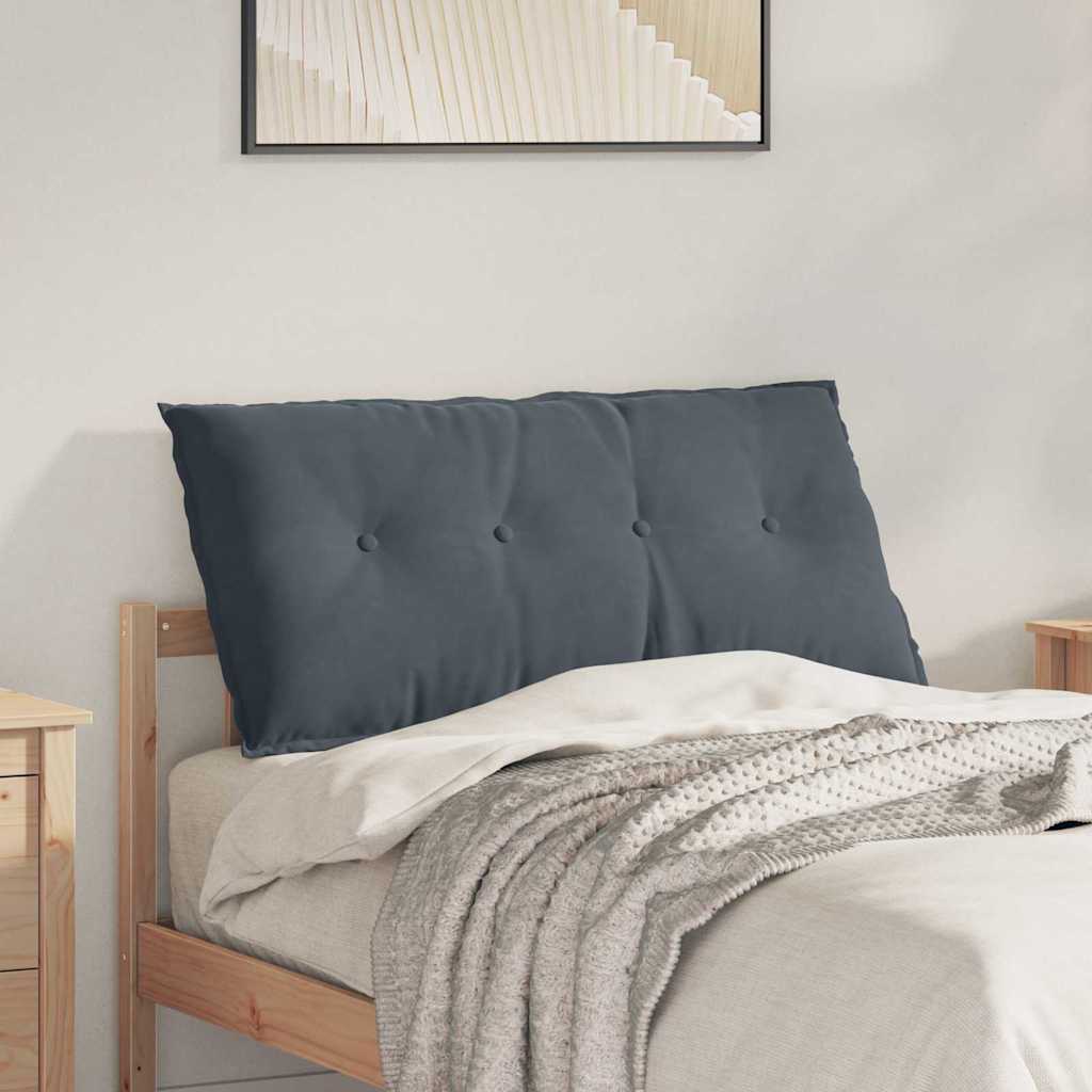 Casă & grădină - Perna pentru spate Gri închis 100 x 50 cm Țesătură din corduroy