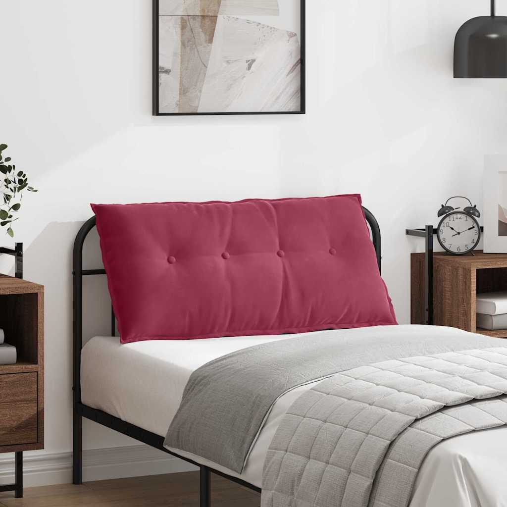 Casă & grădină - Perna pentru spate Roșu Vin 100 x 50 cm Țesătură din corduroy