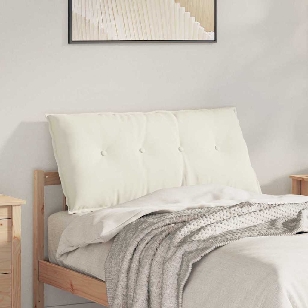 Casă & grădină - Perna pentru spate Crem 100 x 50 cm Țesătură din corduroy