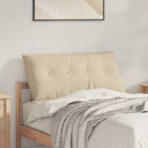 Poglavni vzglavnik krema 100 x 50 cm Mikrofiber tkanina