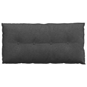 Polštář na záda Tmavě šedá 100 x 50 cm Žebrovaná látka - obrázek 6