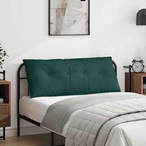 Poglavni vzglavnik Temno zelena 120 x 19 x 50 cm blago