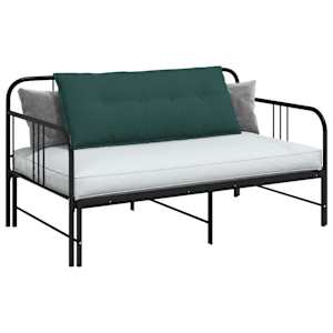 Polštář na záda Tmavě zelená 120 x 19 x 50 cm textil - obrázek 3