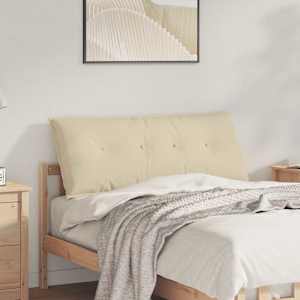 Polštář na záda Krémová 120 x 19 x 50 cm textil - obrázek 1