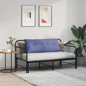 Polštář na záda Modrá džínovina 120 x 19 x 50 cm textil - obrázek 4