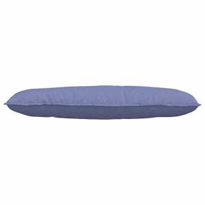 Polštář na záda Modrá džínovina 120 x 19 x 50 cm textil - obrázek 5