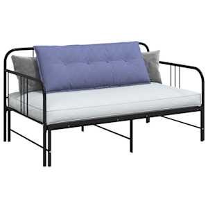 Polštář na záda Modrá džínovina 120 x 19 x 50 cm textil - obrázek 3